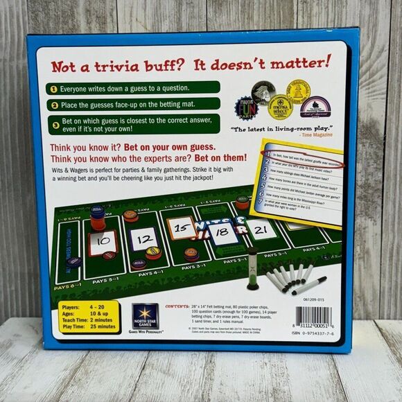 Wits and Wagers Board Game - Picture 4 of 4